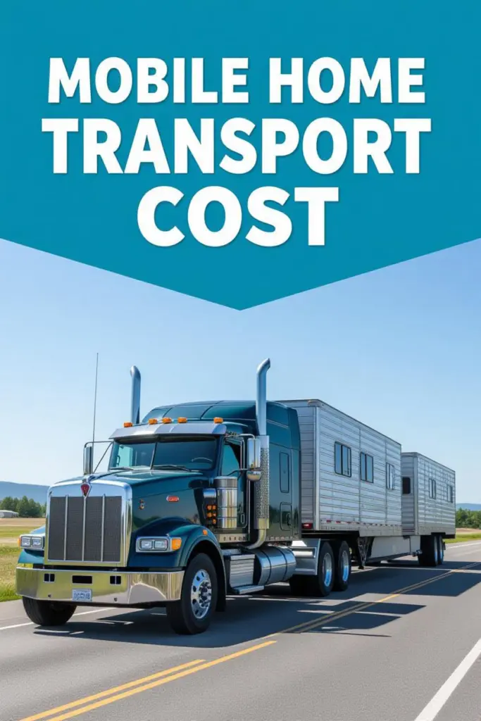 mobile home transport cost
